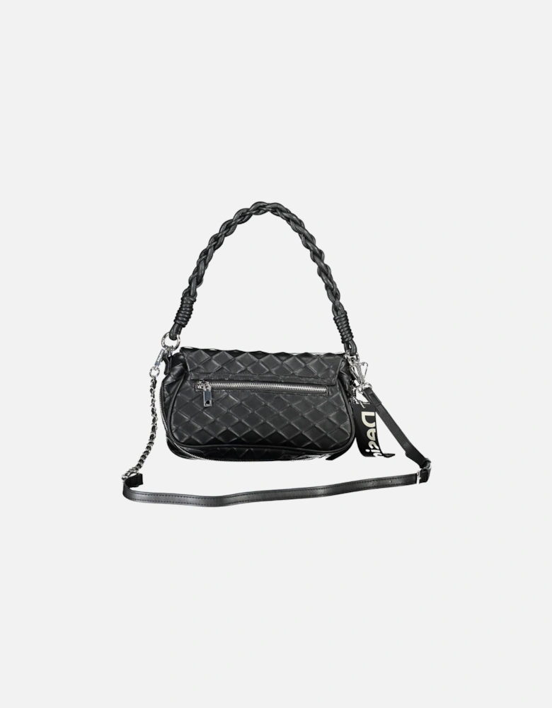 Sophisticated Expandable Shoulder Bag with Dual Compartments and