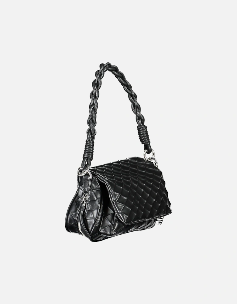 Sophisticated Expandable Shoulder Bag with Dual Compartments and