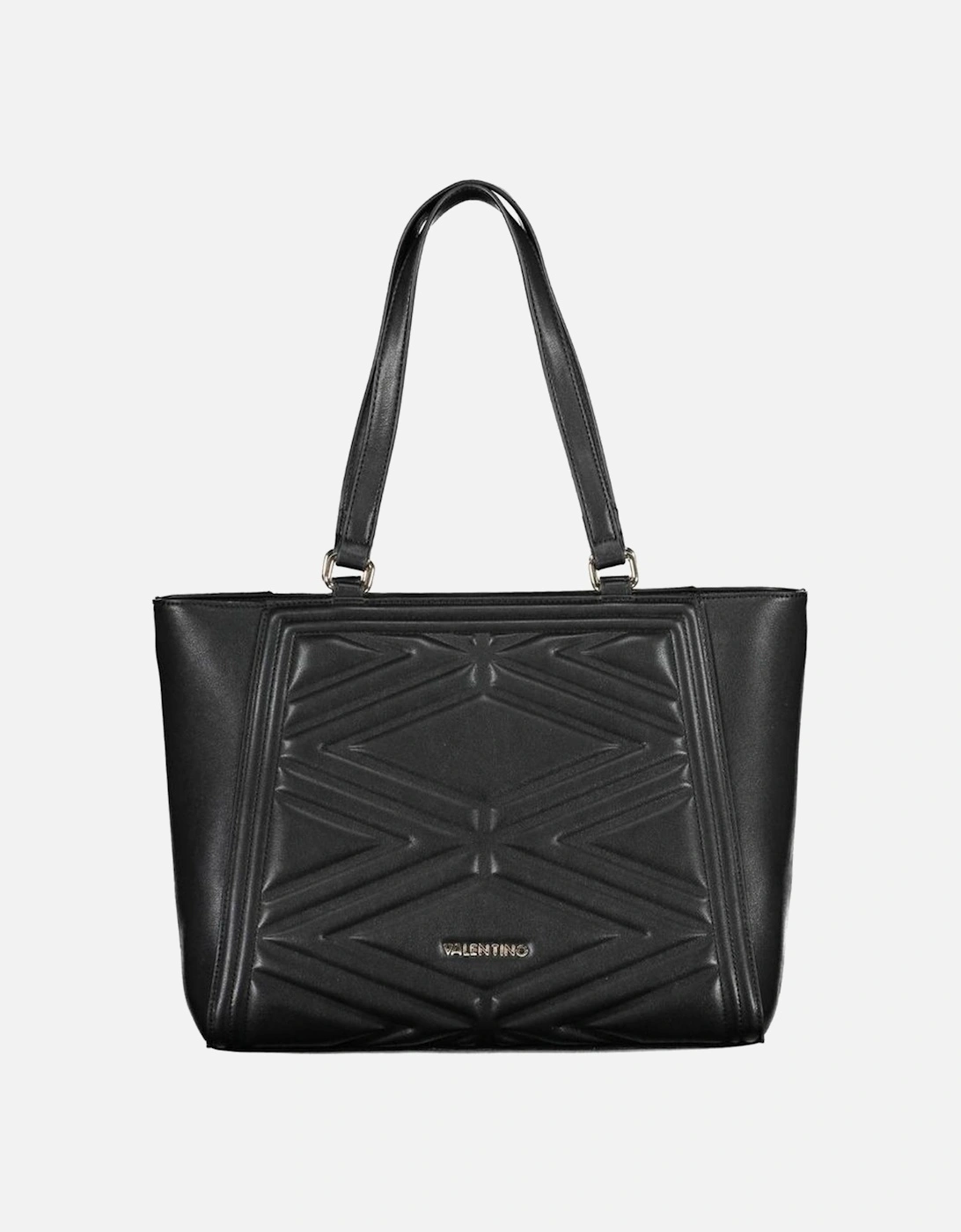Zip Closure Shoulder Bag with Detachable Strap Women - Black Handbags, 4 of 3
