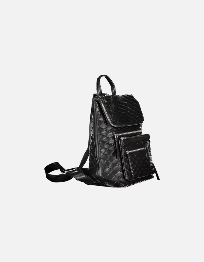 Contrasting Detail Zip Closure Backpack with Multiple Pockets Women -