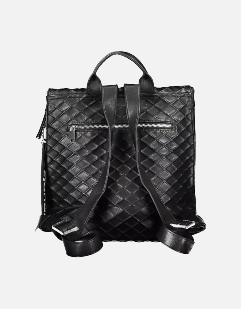 Contrasting Detail Zip Closure Backpack with Multiple Pockets Women -