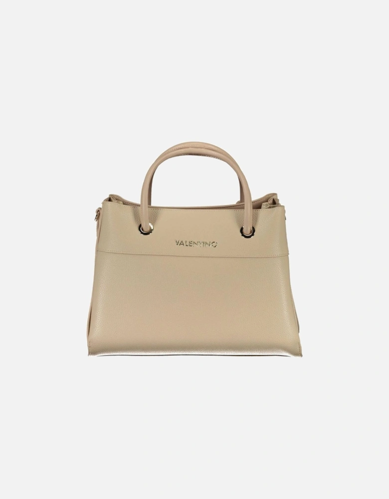 Bag with Handles and Removable Shoulder Strap Women - Beige Handbags