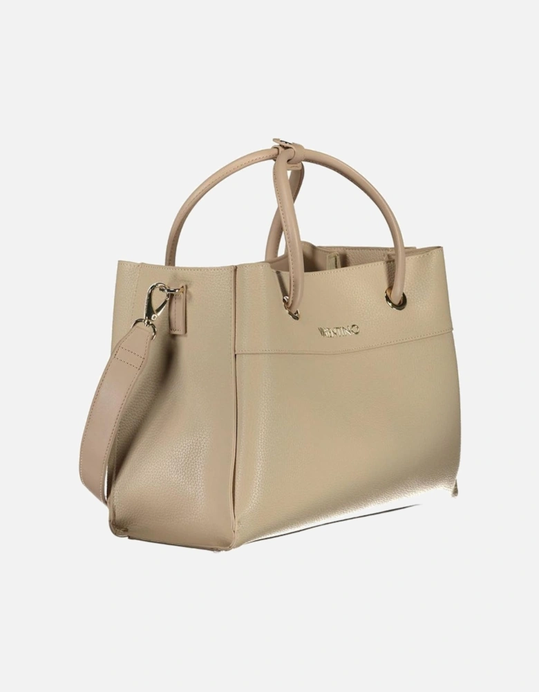 Bag with Handles and Removable Shoulder Strap Women - Beige Handbags