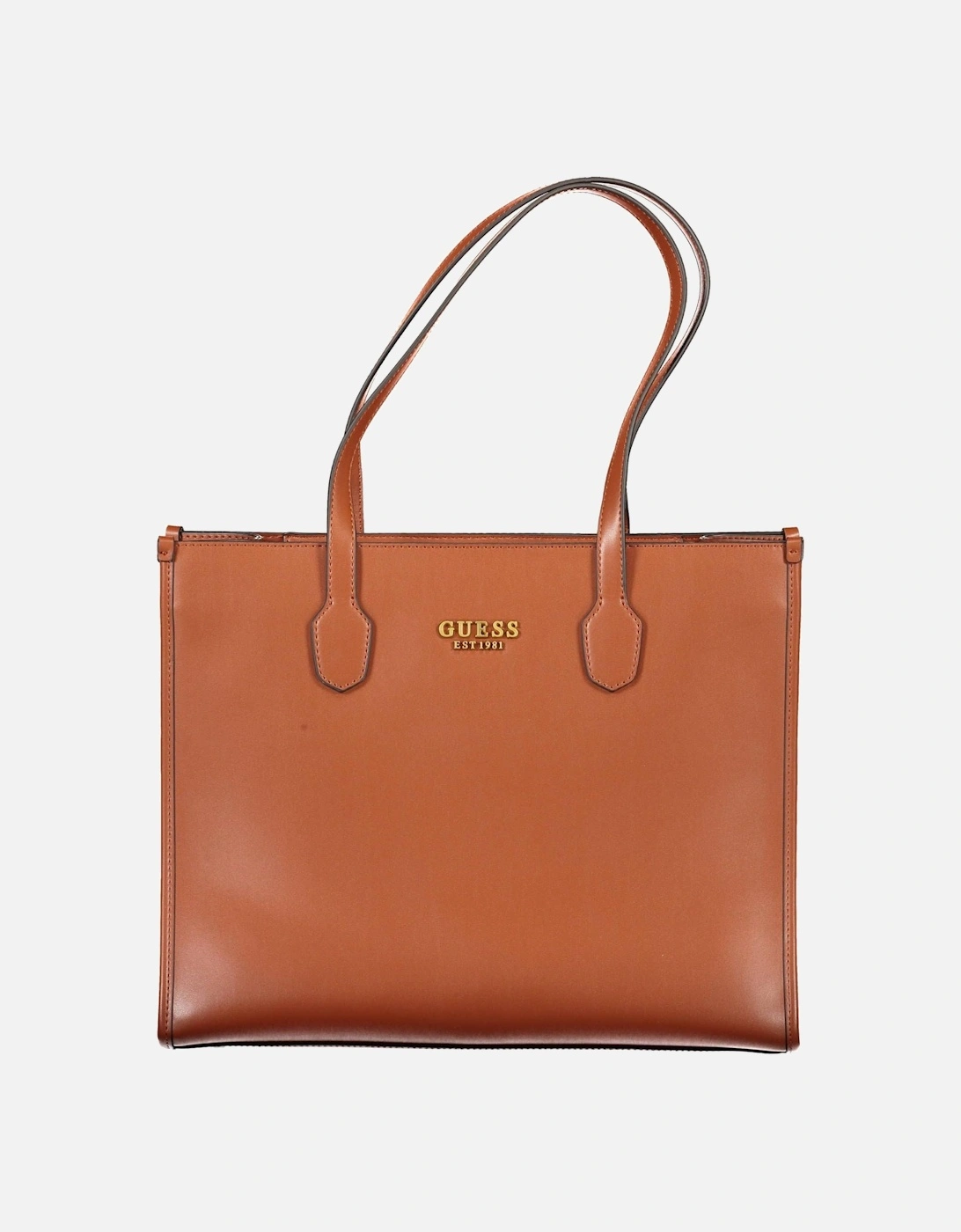Brown Handbag with Shoulder Handles and Multiple Compartments Women, 4 of 3