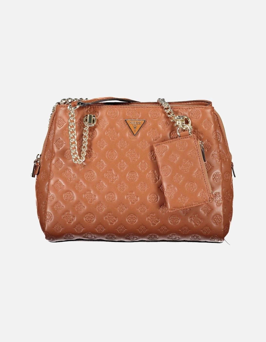 Elegant Chain Handle Handbag with Multiple Compartments Women - Brown, 4 of 3