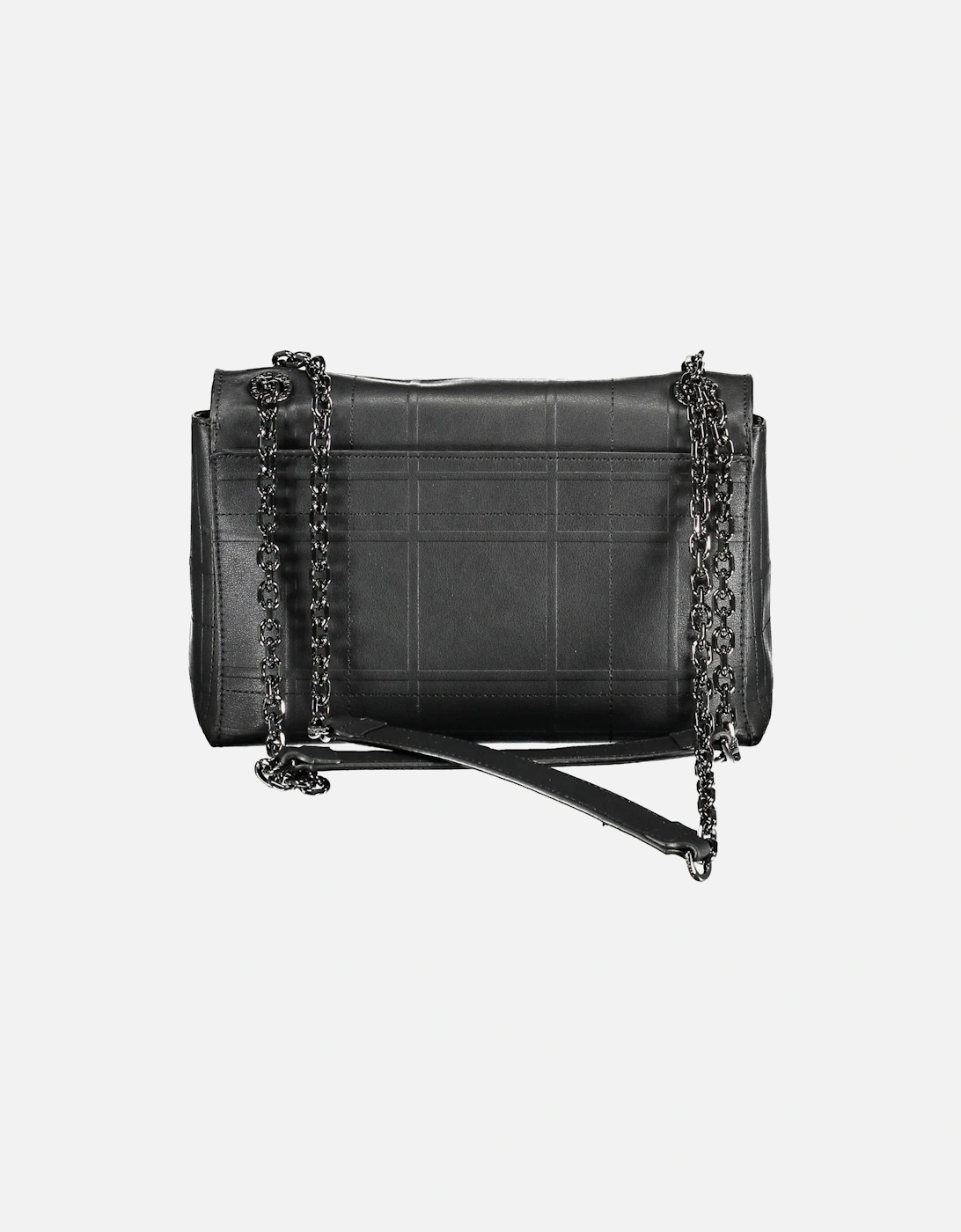 Sophisticated Shoulder Bag with Two Compartments and Chain Handles