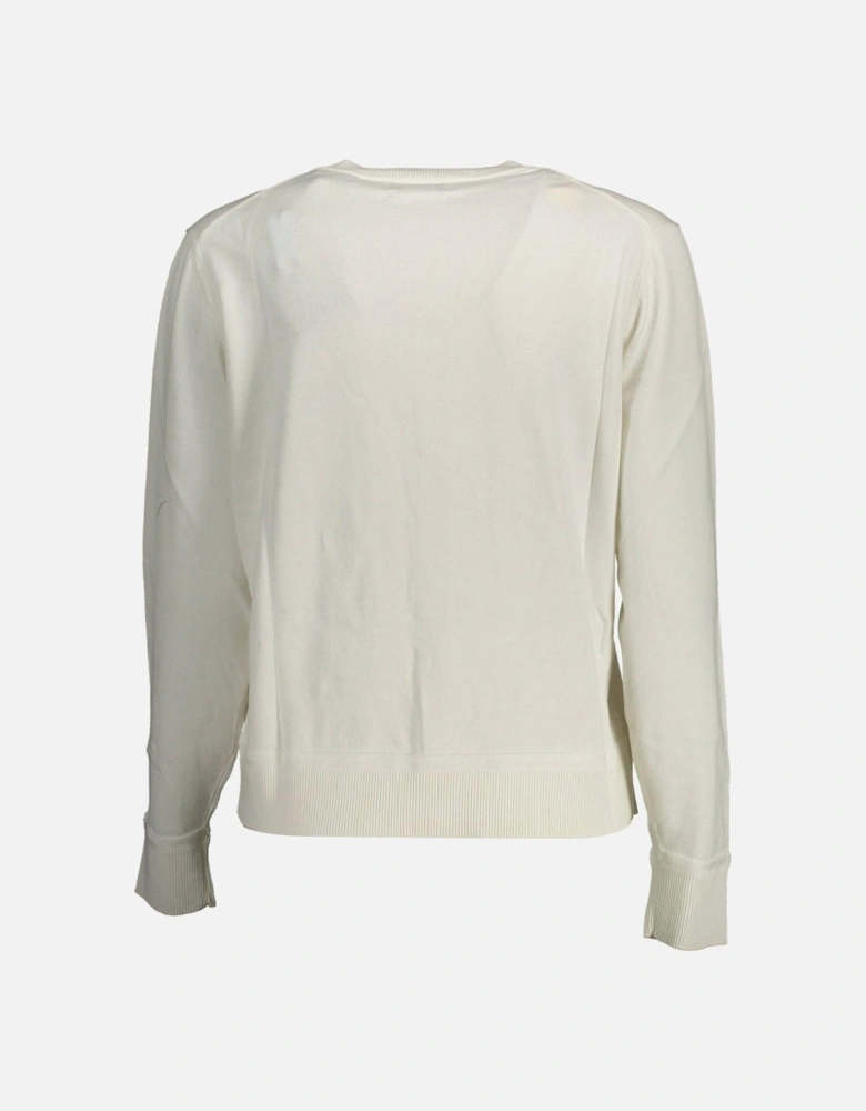 Organic Cotton Long-Sleeved Cardigan with Contrasting Details Women -