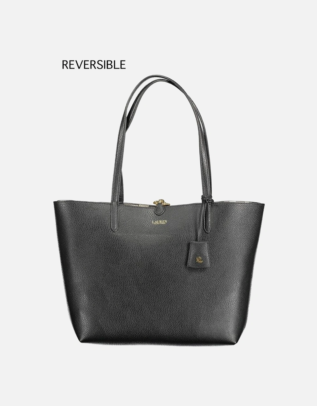 Reversible Shoulder Bag with Removable Clutch Women - Black Handbags, 4 of 3