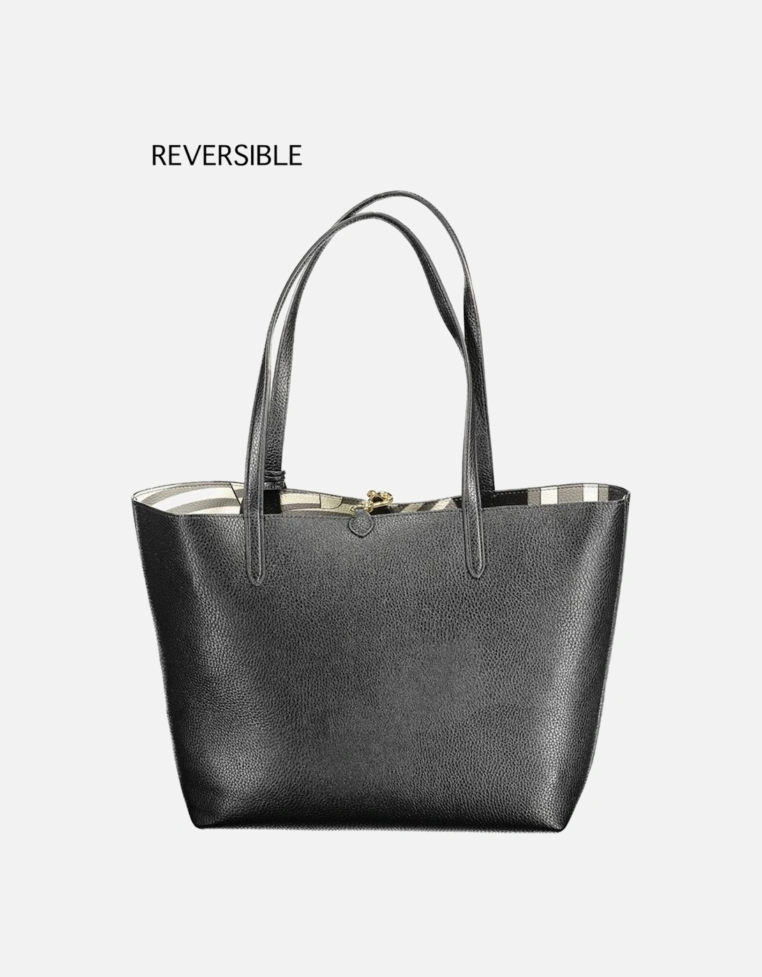 Reversible Shoulder Bag with Removable Clutch Women - Black Handbags