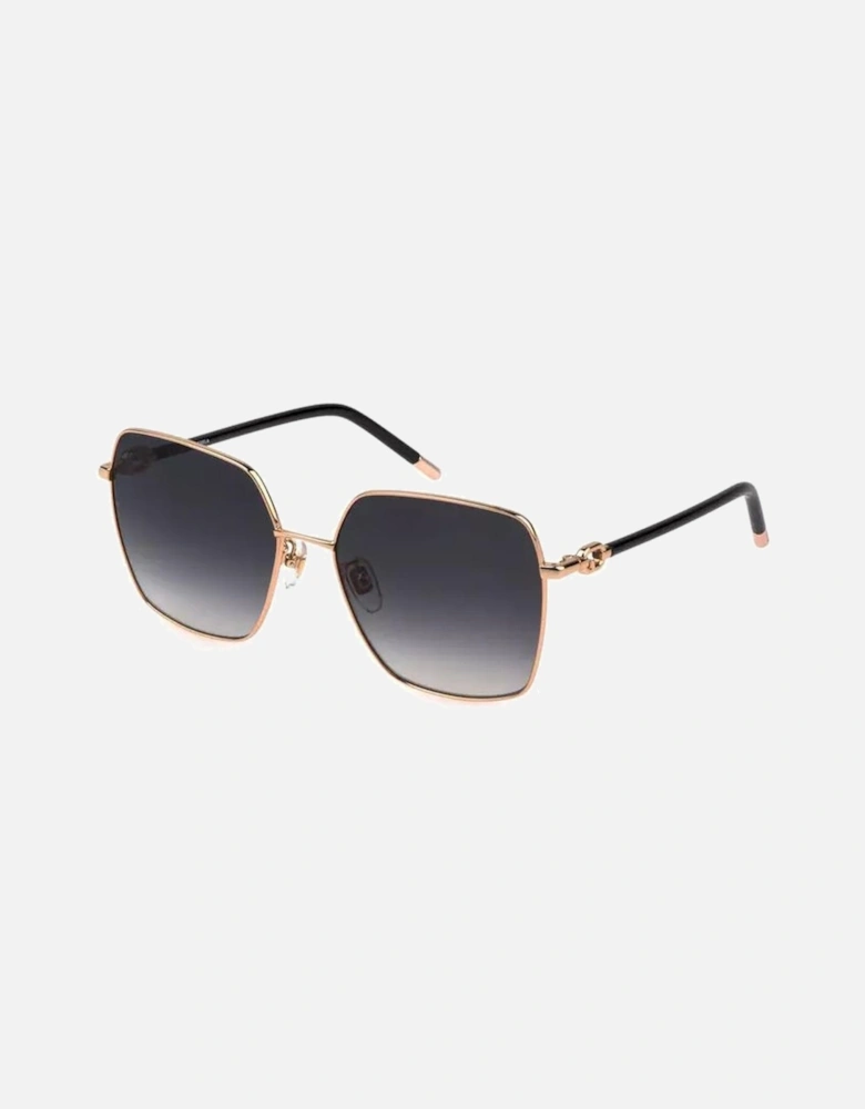 Metal Frame Square Lens Sunglasses with Contrasting Details Women -