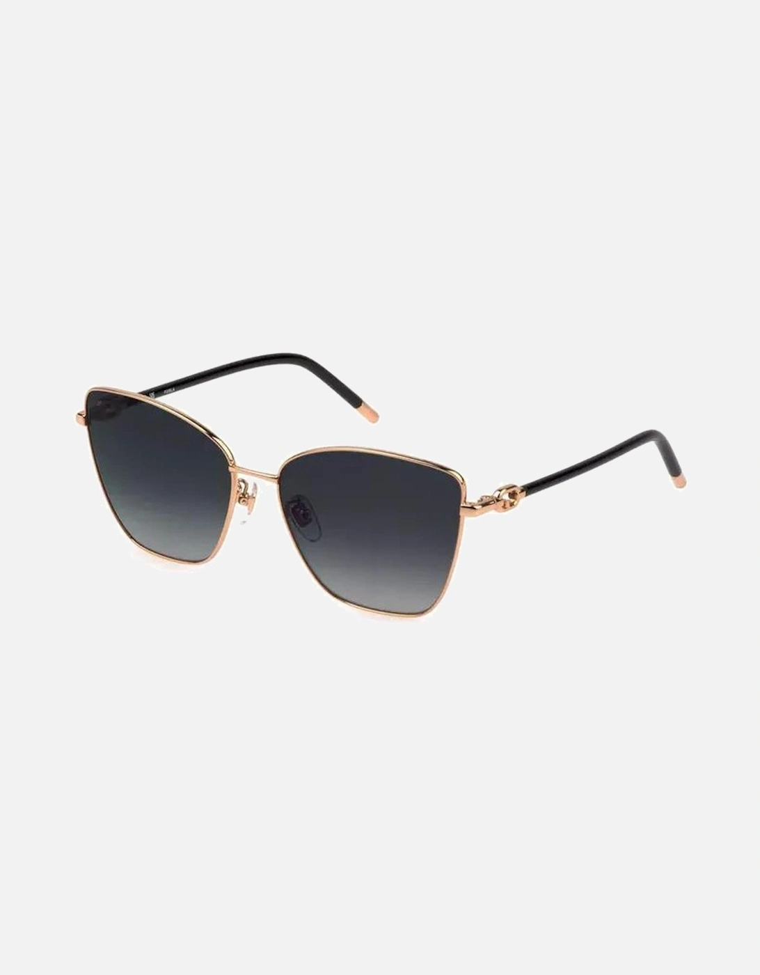 Metal Frame Square Lens Sunglasses with Contrasting Details Women -, 2 of 1