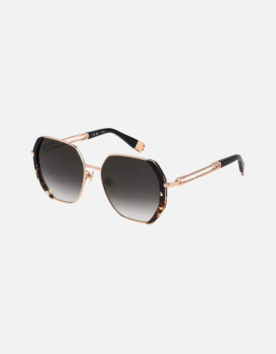Metal Frame Square Lens Sunglasses with Contrasting Details Women -, 2 of 1