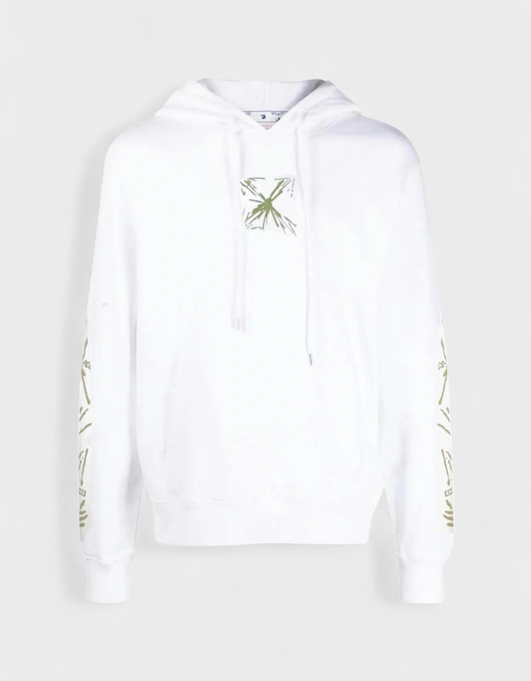 Off-White Unisex White Off- Splash Arrow Skate Hoodie  M Kids