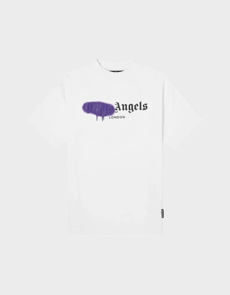 London Sprayed Logo T-shirt White