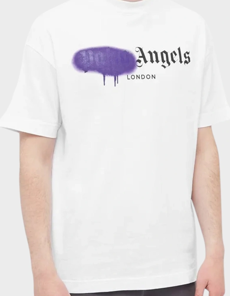London Sprayed Logo T-shirt White