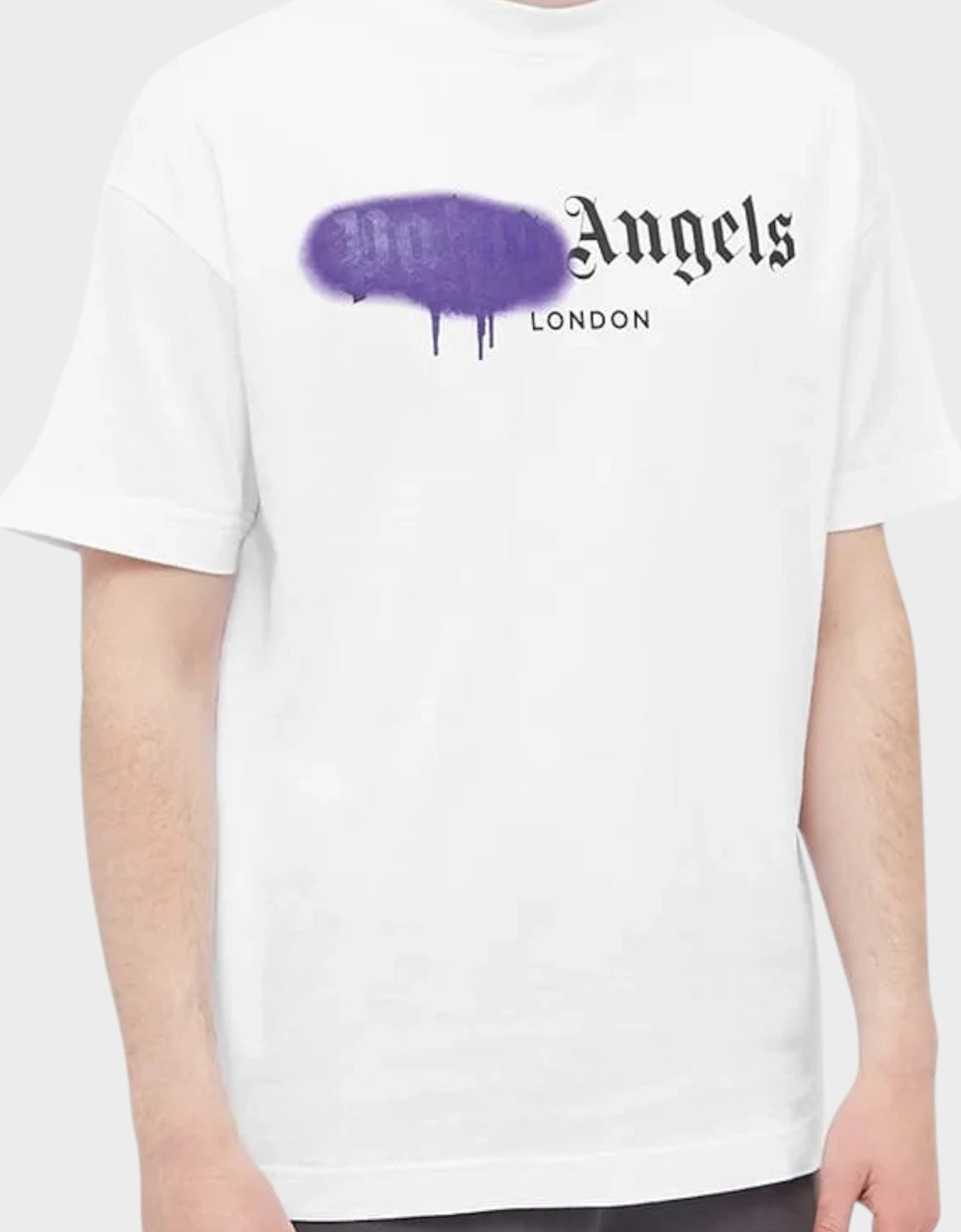 London Sprayed Logo T-shirt White