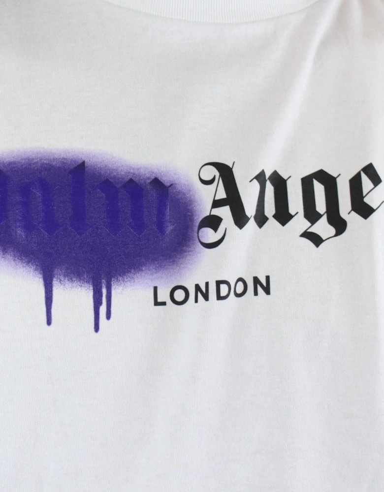 London Sprayed Logo T-shirt White