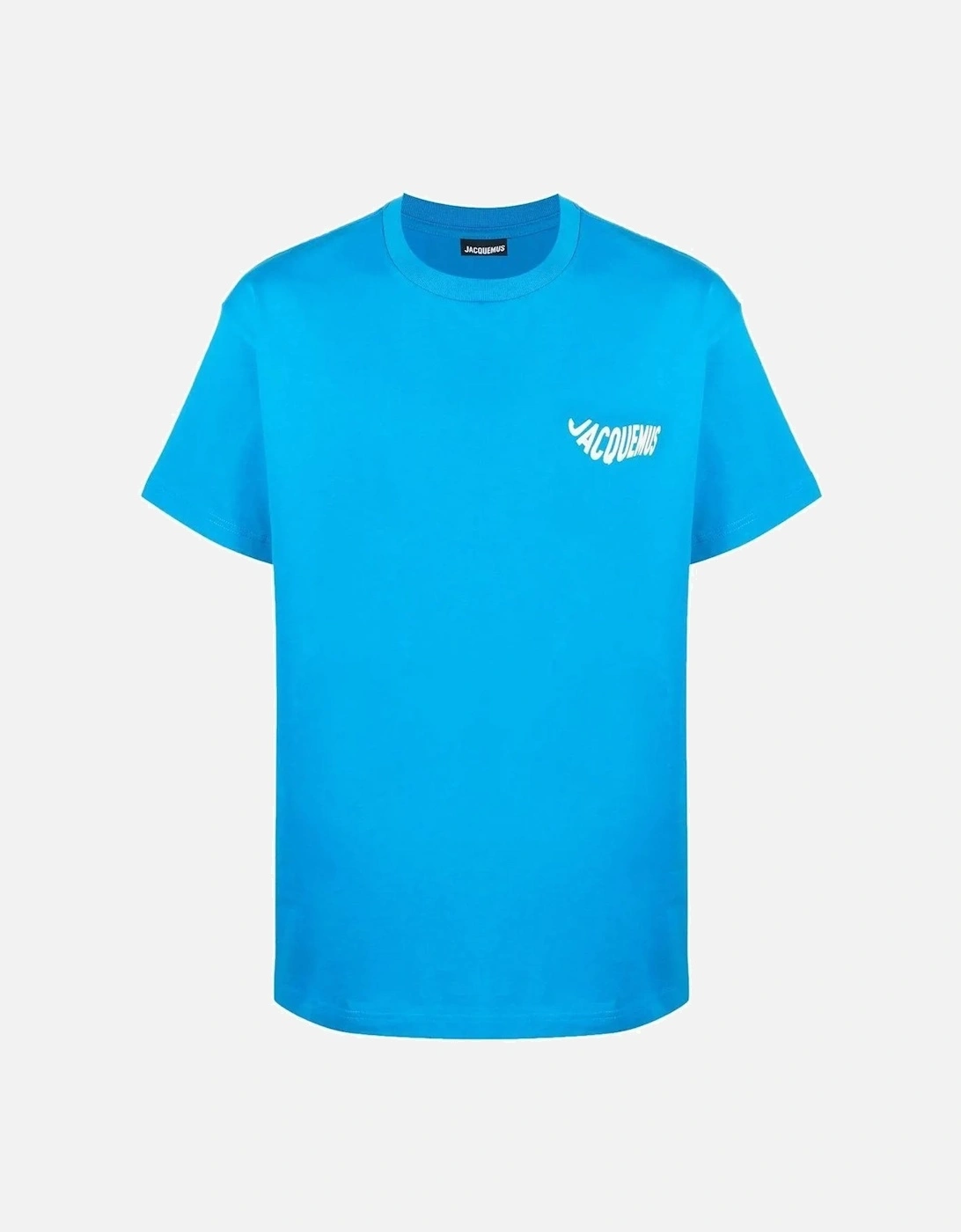 Le Vague Print Logo Wave T-Shirt in Blue, 3 of 2