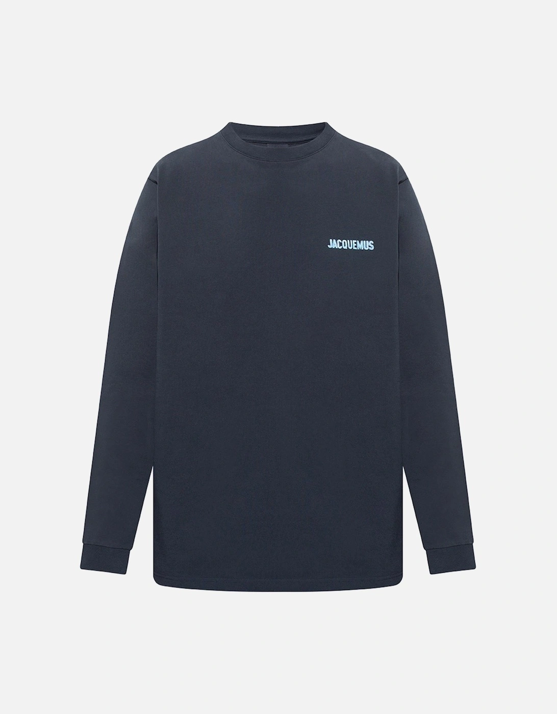 Le T-Shirt Gelo Print Ice Long Sleeved T-Shirt in Navy, 3 of 2
