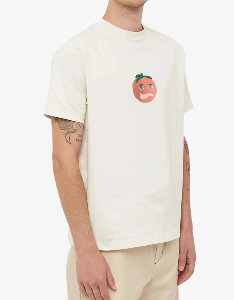 Tomato Print Tomato Le T-Shirt in Off White
