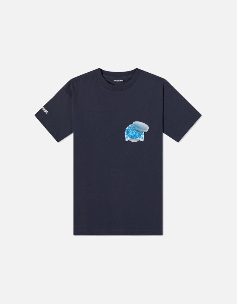 Bonbon Print Candy Box Le T-Shirt in Navy