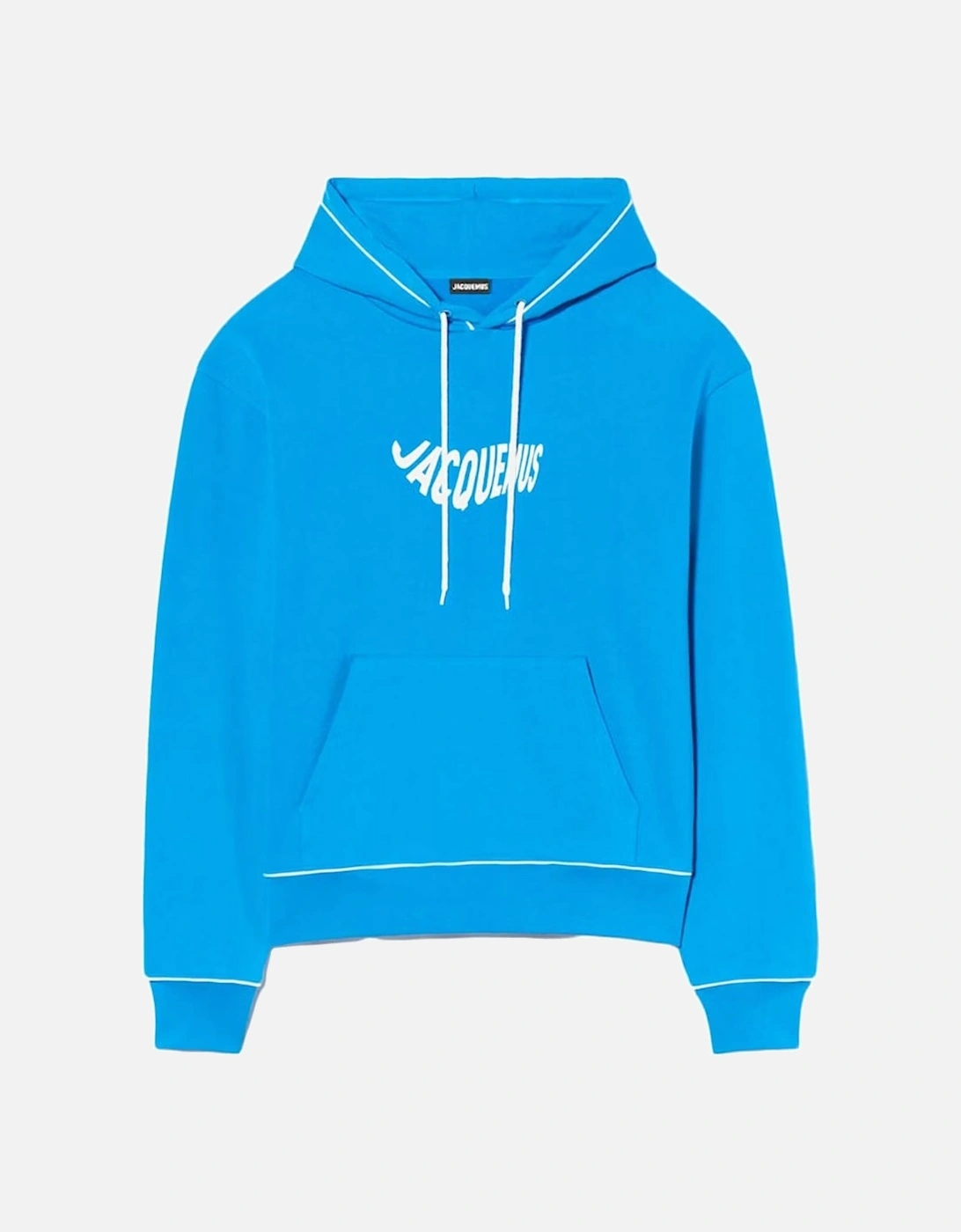 Le Sweatshirt Vague Print Logo Hoodie in Wave Blue, 5 of 4