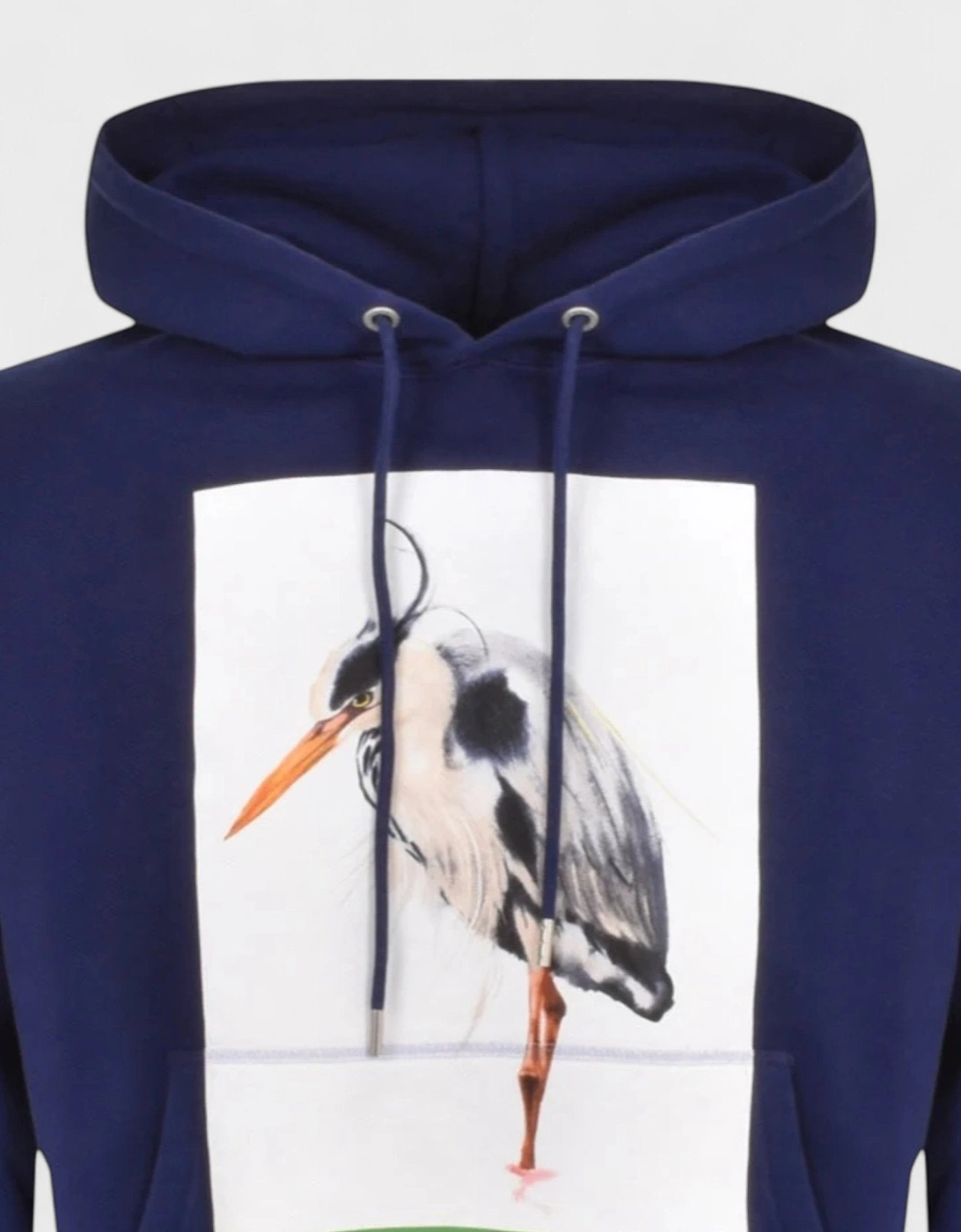 Painted Hoodie Navy White