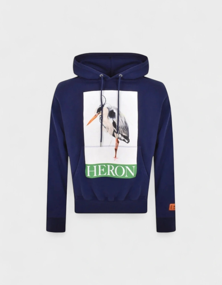 Painted Hoodie Navy White