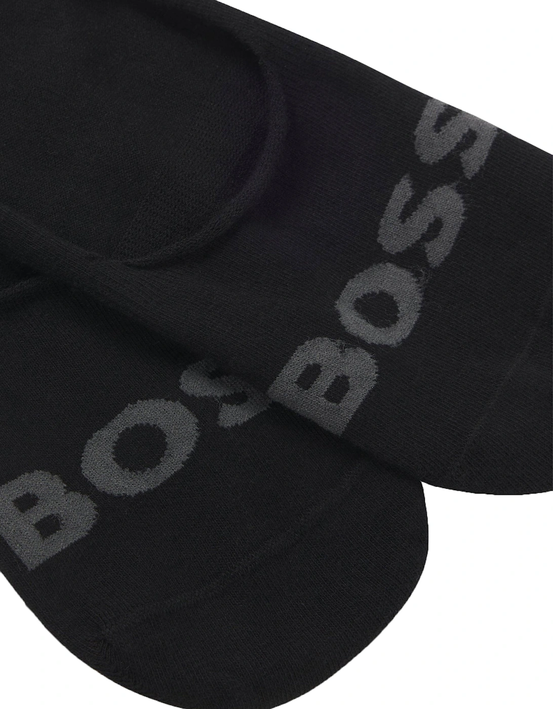 Boss Accessories 2P SL UNI LOGO CASUAL SOCKS BLACK