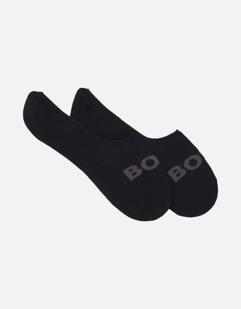 Boss Accessories 2P SL UNI LOGO CASUAL SOCKS BLACK