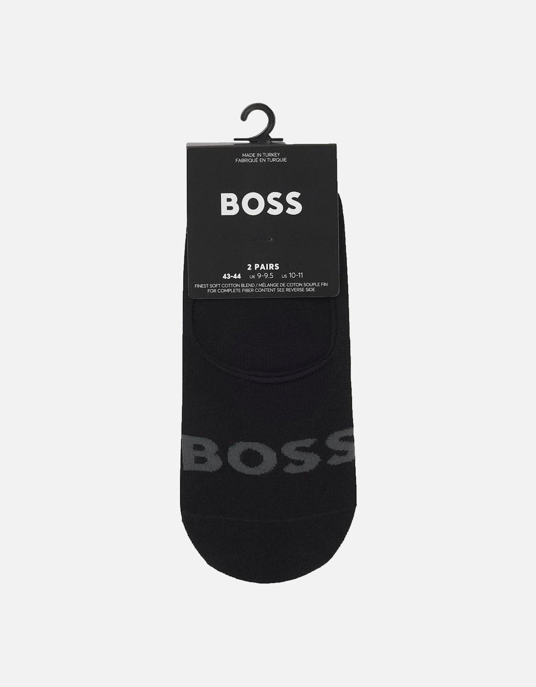 Boss Accessories 2P SL UNI LOGO CASUAL SOCKS BLACK, 4 of 3