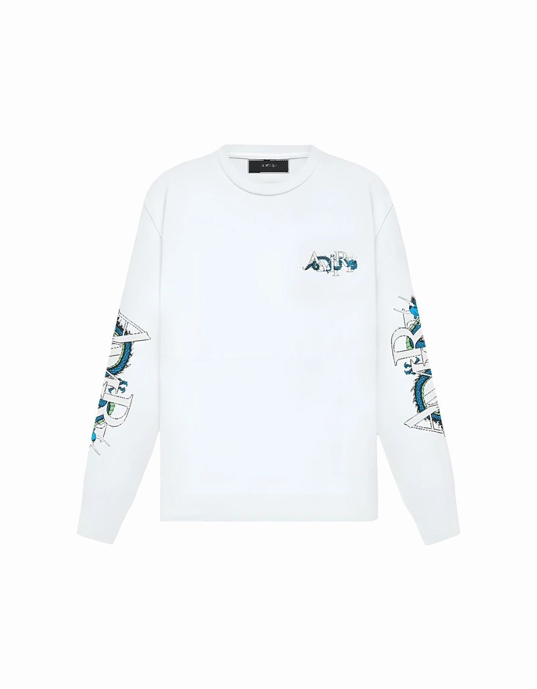 CNY Dragon Printed Long Sleeve T-Shirt in White, 4 of 3