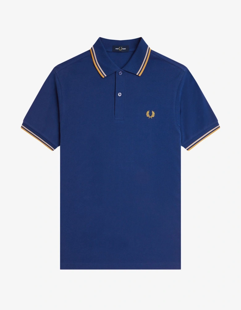 M3600 Polo Shirt Shaded Cobalt / Oatmeal / Honeycomb