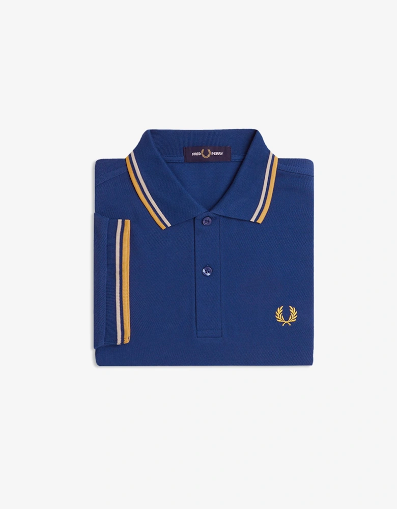 M3600 Polo Shirt Shaded Cobalt / Oatmeal / Honeycomb