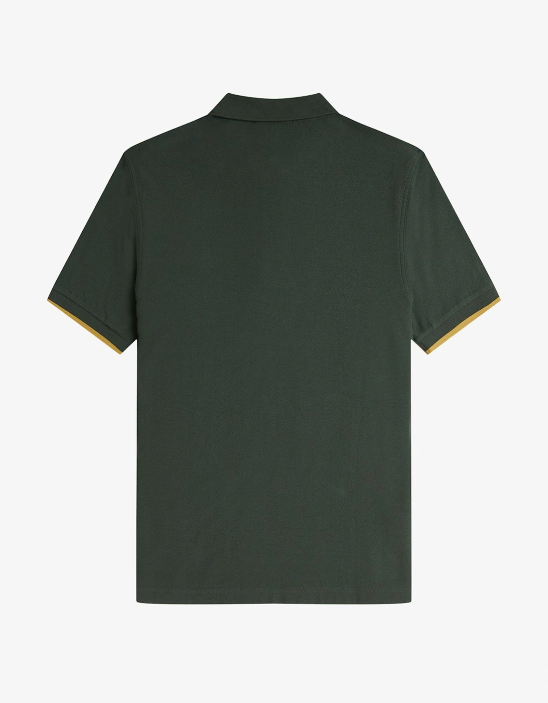 M9886 Crepe Pique Zip Neck Shirt - Court Green