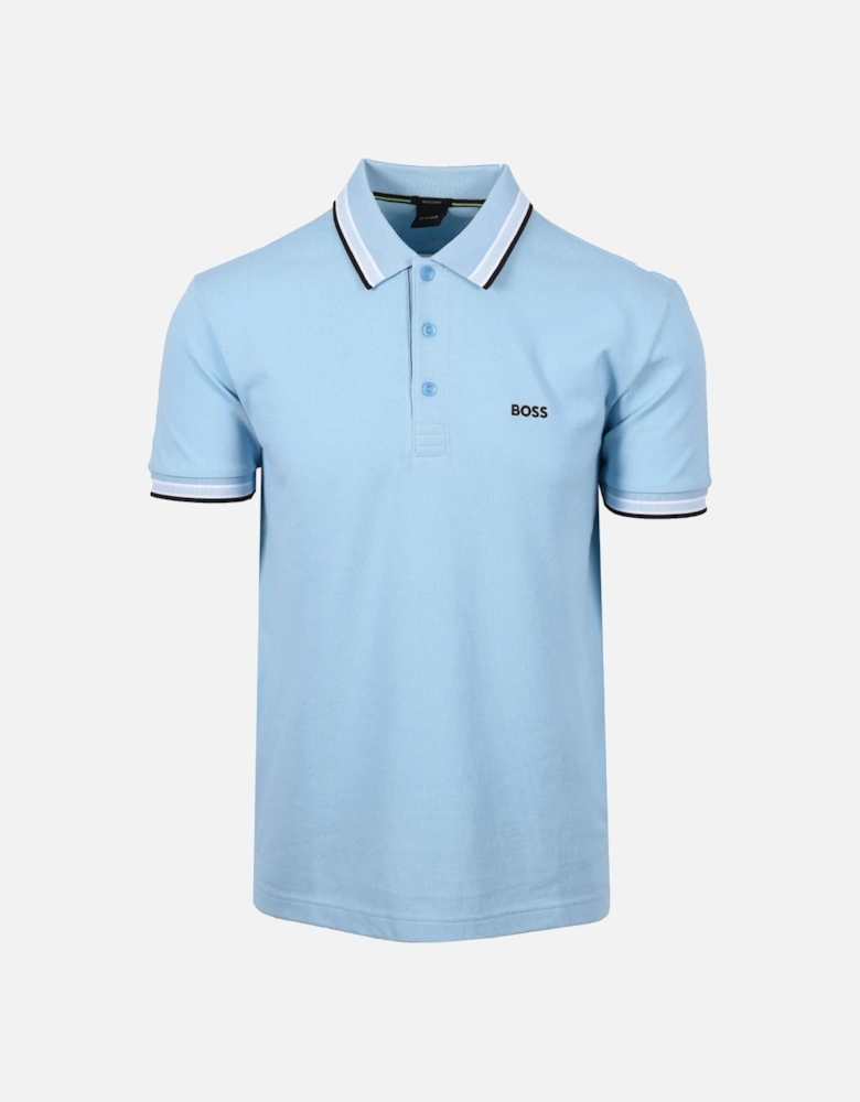 Boss Green Paddy Polo Shirt Light Pastel Blue