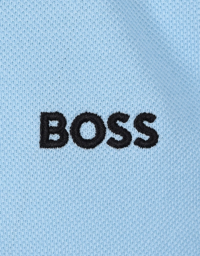 Boss Green Paddy Polo Shirt Light Pastel Blue