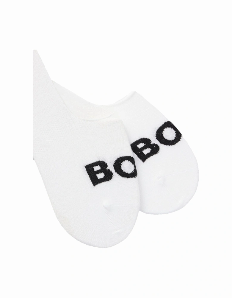Boss Accessories 2P SL UNI LOGO CASUAL SOCKS WHITE