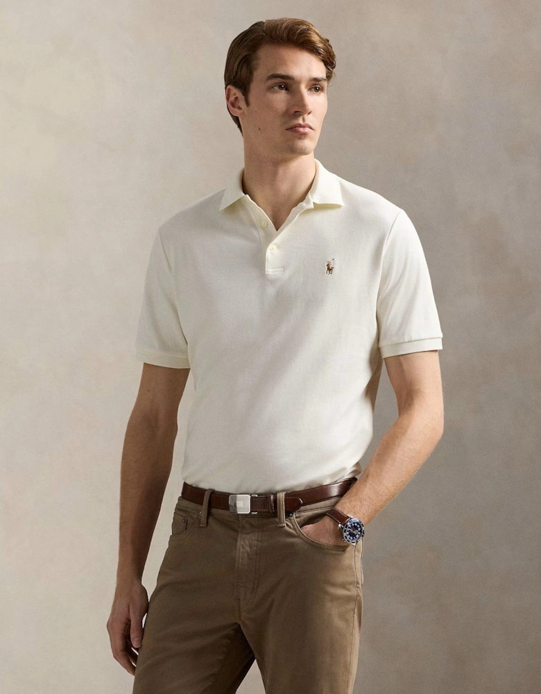 Interlock Polo Shirt 168 Pale Cream