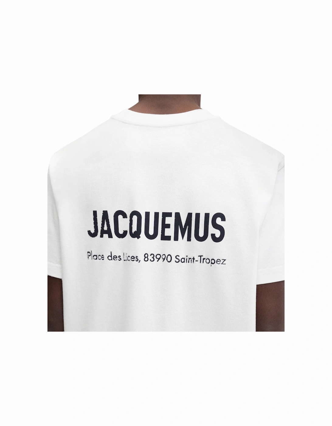 Mens T Shirts The Saint Tropez Place Des Lices Address T-Shirt White