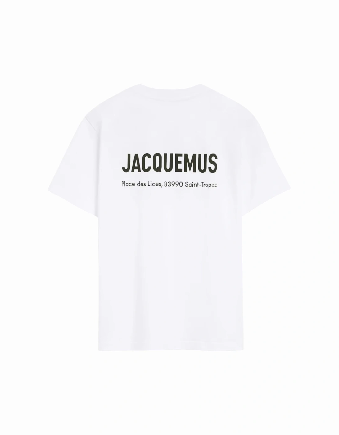 Mens T Shirts The Saint Tropez Place Des Lices Address T-Shirt White