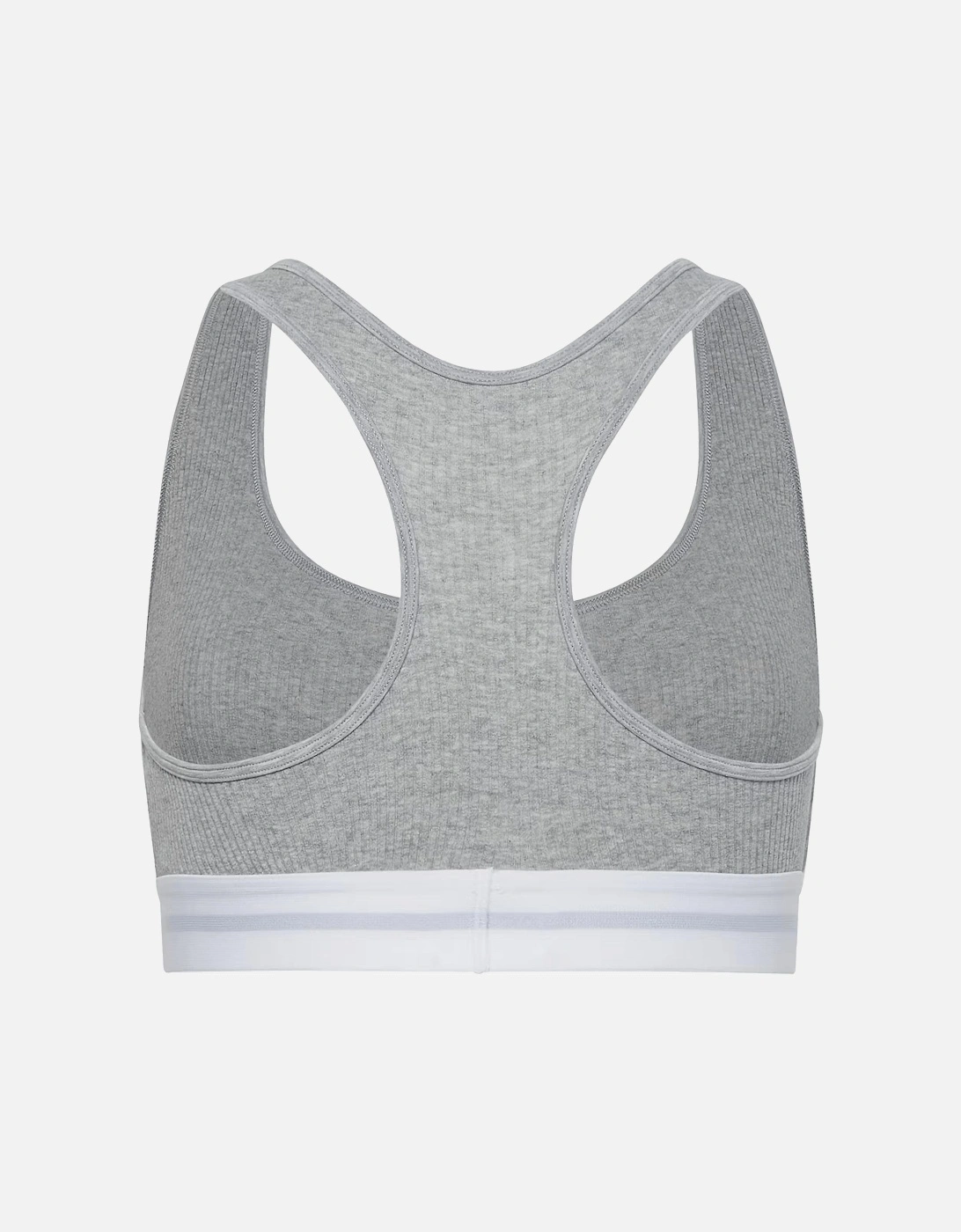 Modal Rib Lightly Lined Bralette, Grey Heather