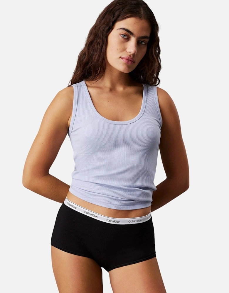 3-Pack Modern Cotton Boy Shorts, Black/White/Grey