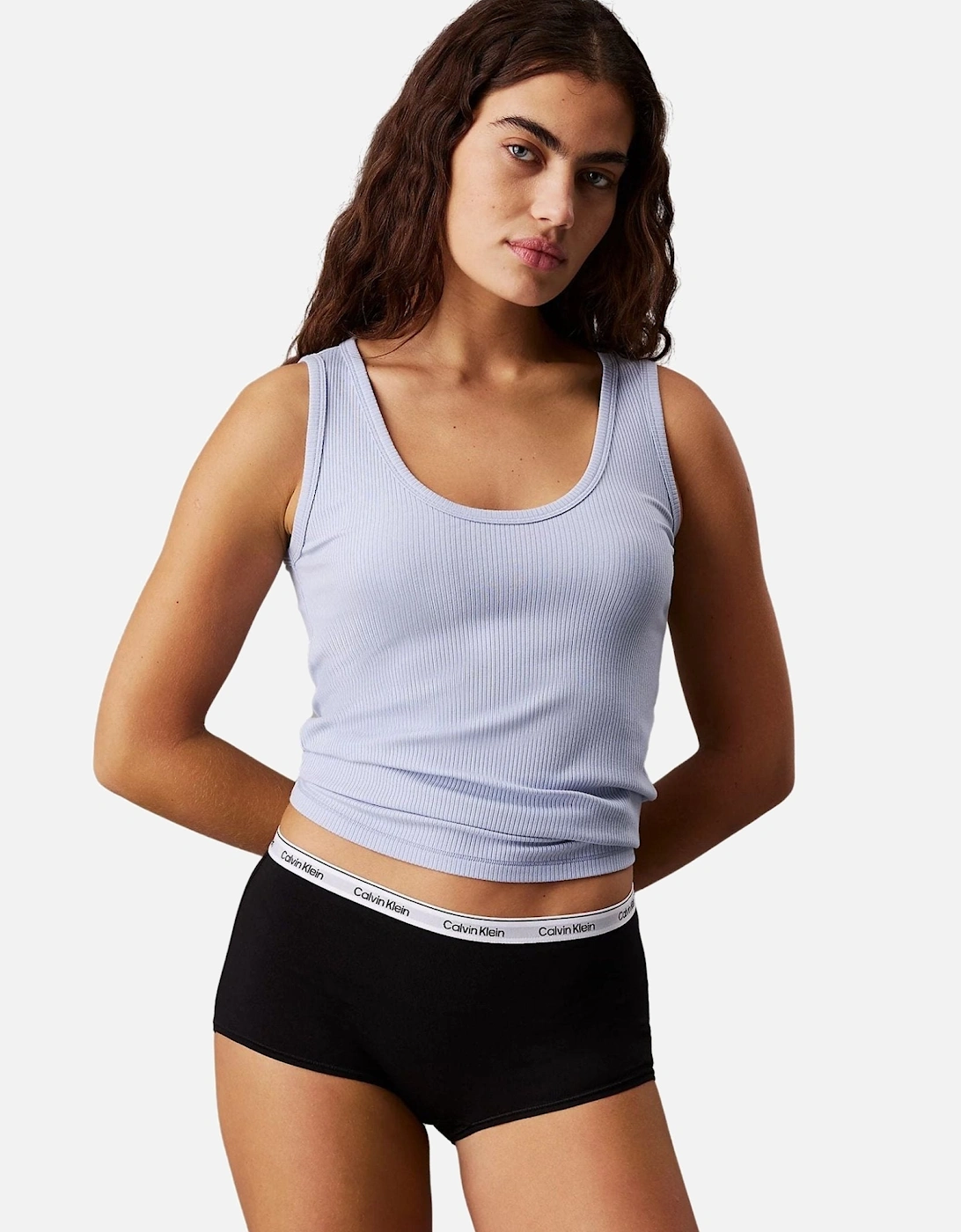 3-Pack Modern Cotton Boy Shorts, Black/White/Grey, 5 of 4
