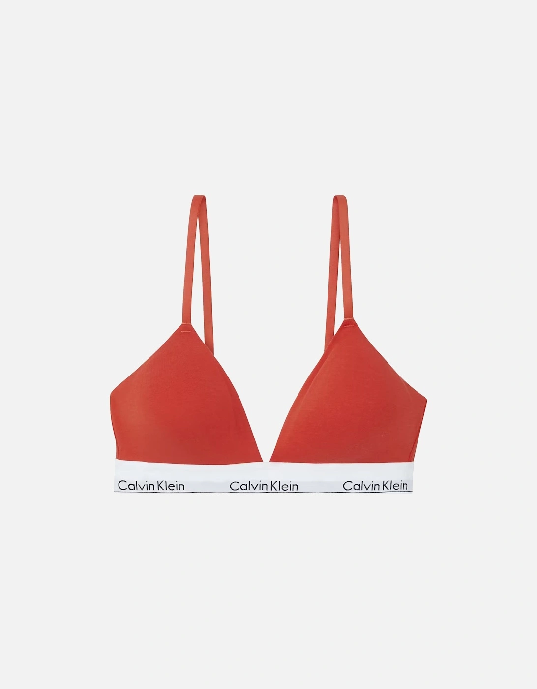Modern Cotton Lightly Lined Triangle Bra, Molten, 2 of 1