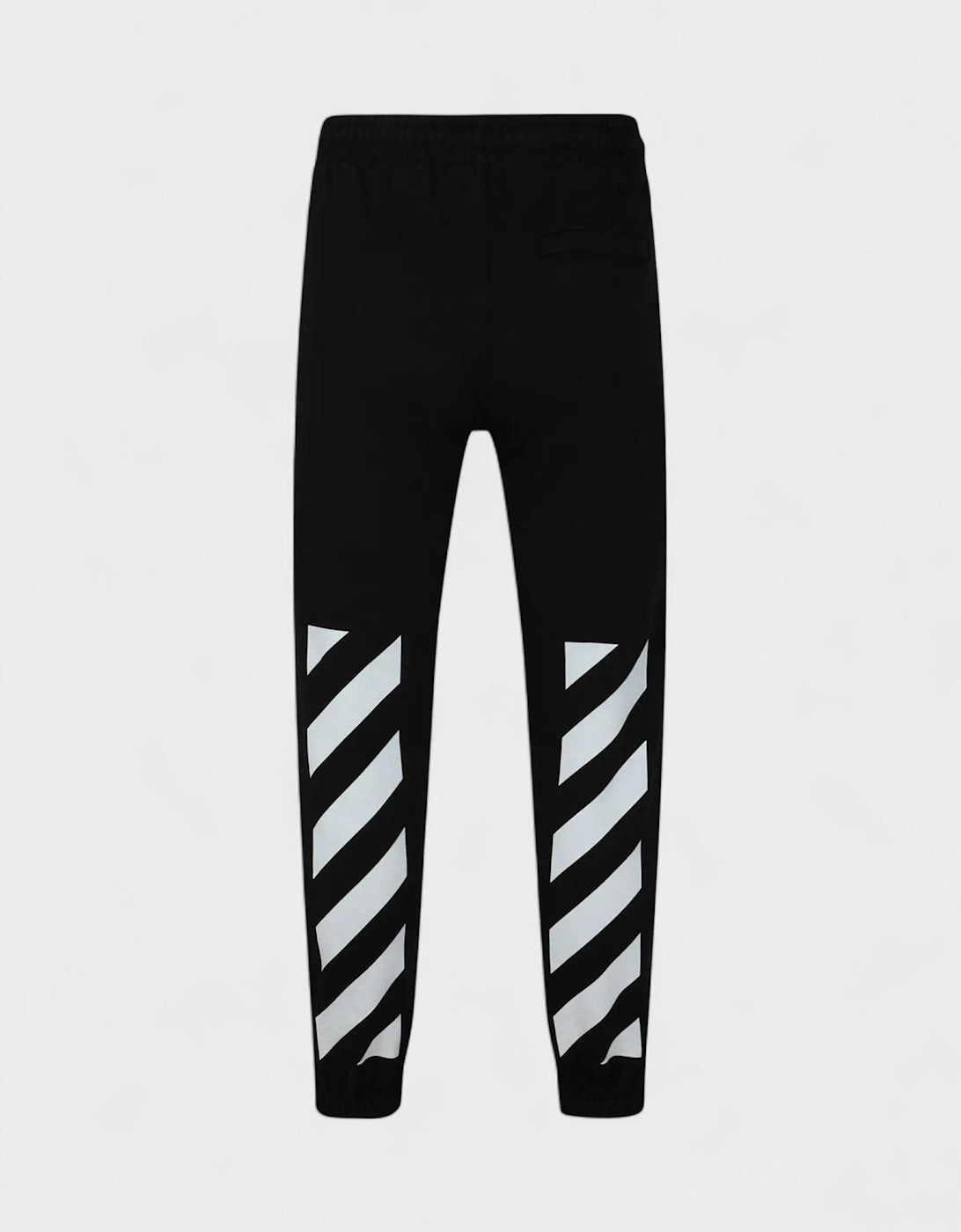 Diag Helvetica Shorten Sweatpants Black White, 3 of 2