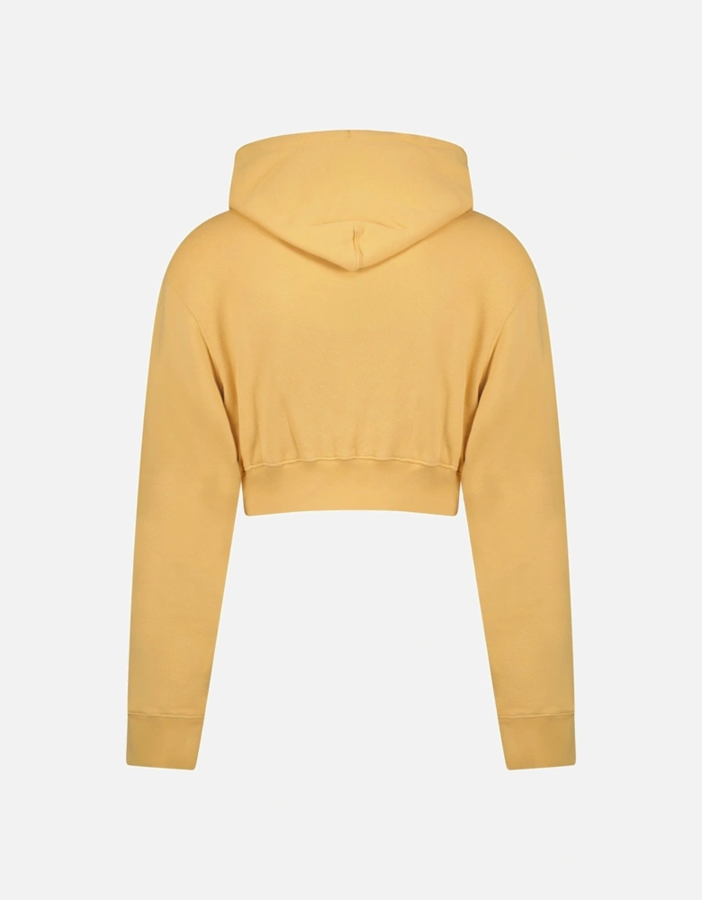 70's Type Logo Crop Sweatshirt Sand