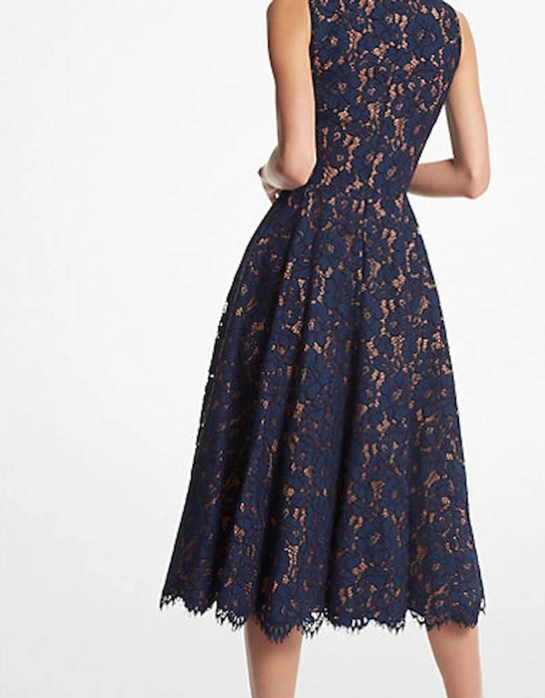 Cotton Blend Floral Lace Dance Dress