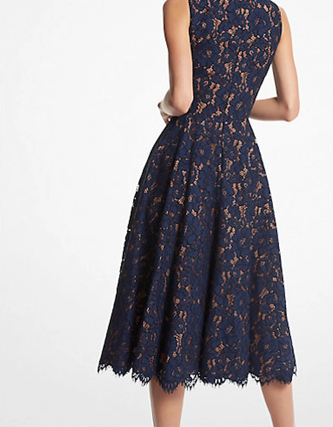 Cotton Blend Floral Lace Dance Dress