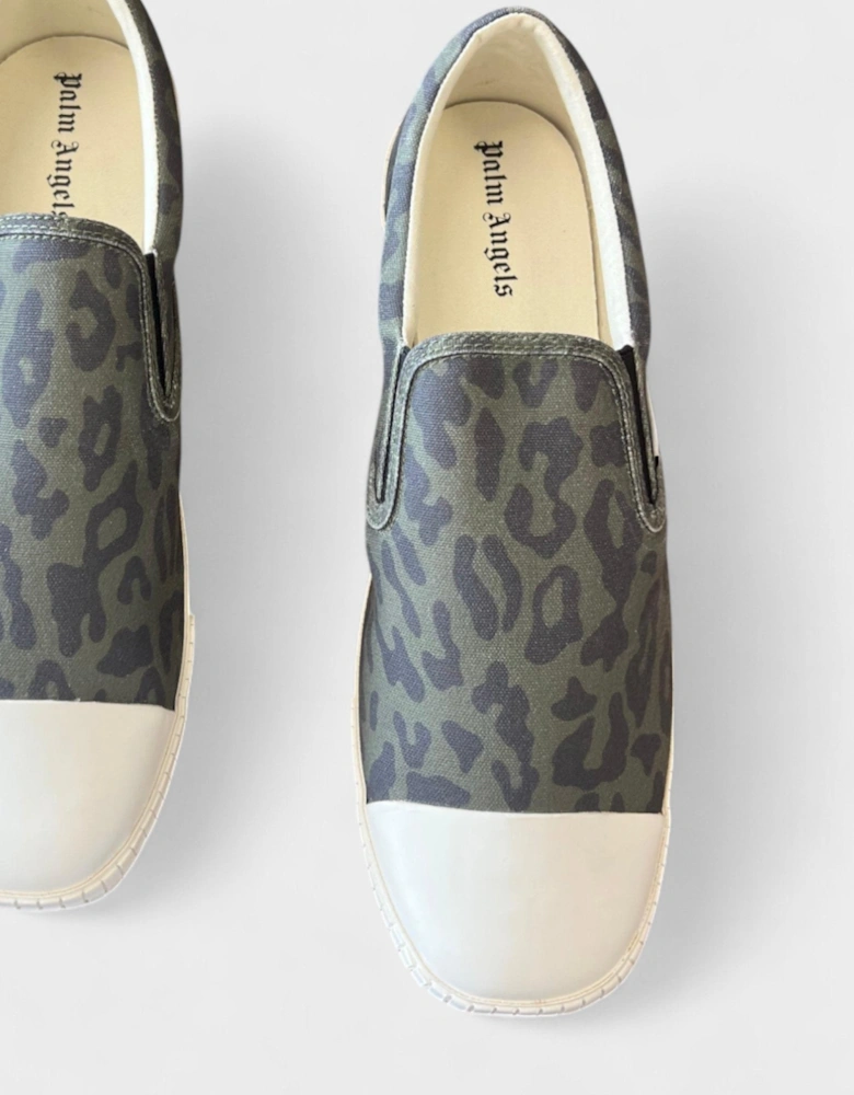Square Slip On Vulc Camo Green